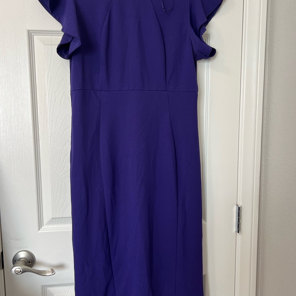 Liz Claiborne Vibrant Purple Midi Dress